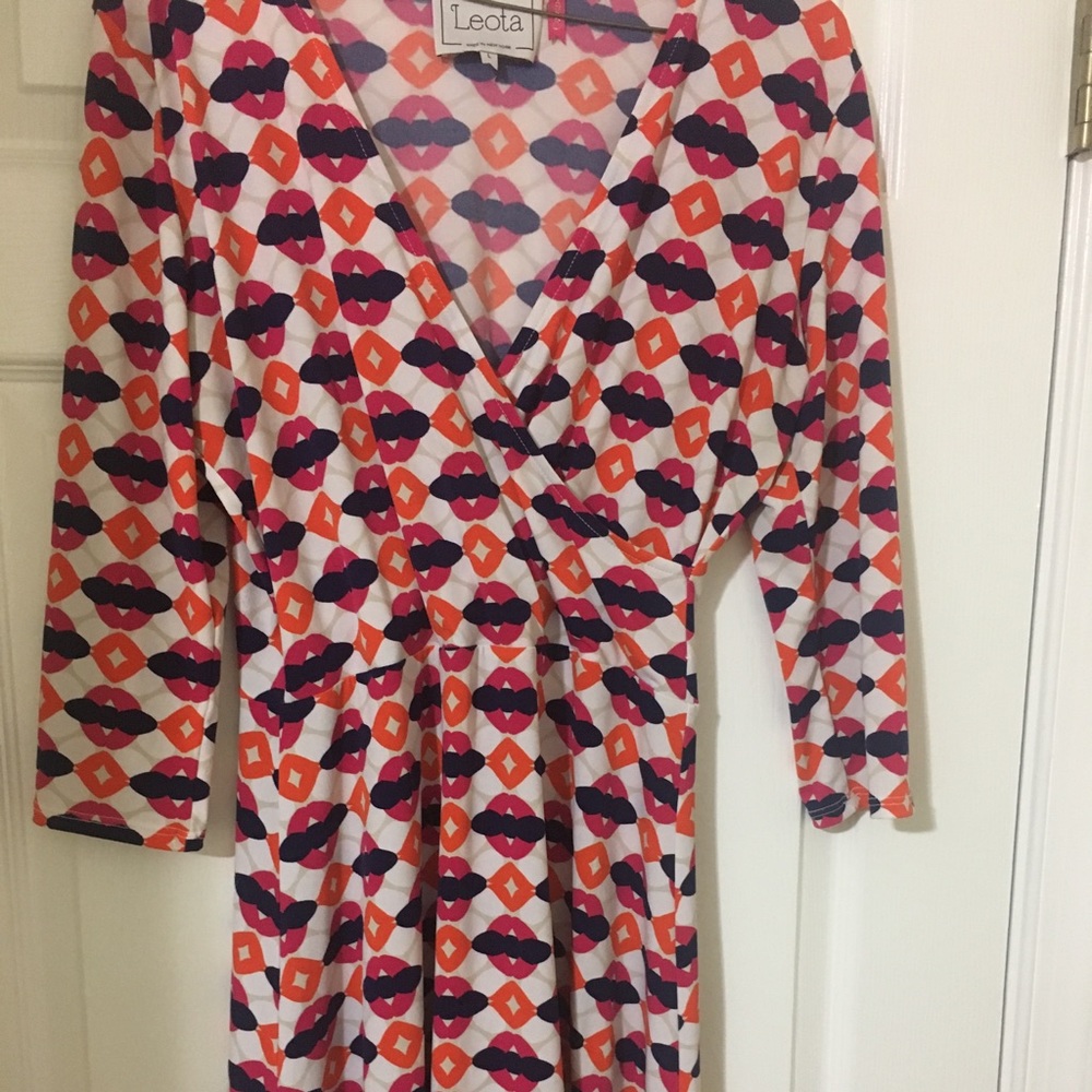 Gorgeous multi color/pattern summer dress.